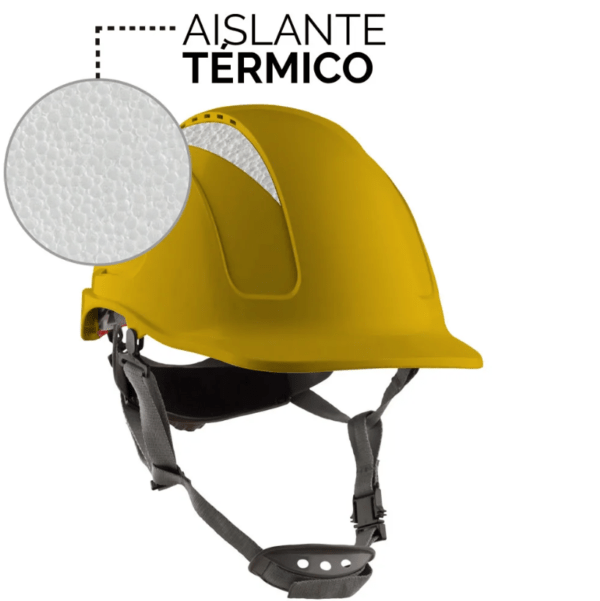 CASCO MONTAÑA VENTILADO AMARILLO